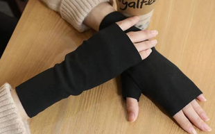36023 Velvet Half-finger Gloves