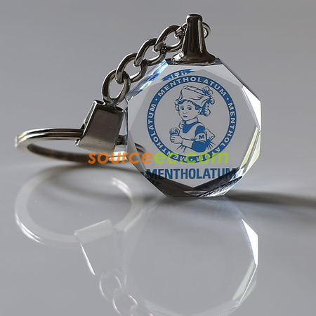 Customization LED Crystal Printing Key Chains Promotional Products
