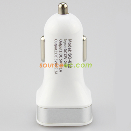 Customization Square Double-port Car Charger Promotional Products
