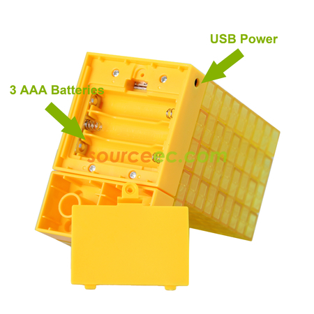 Customization Gattola 3-In-1 Small Brick Pen Holder, With Light Effect Promotional Products
