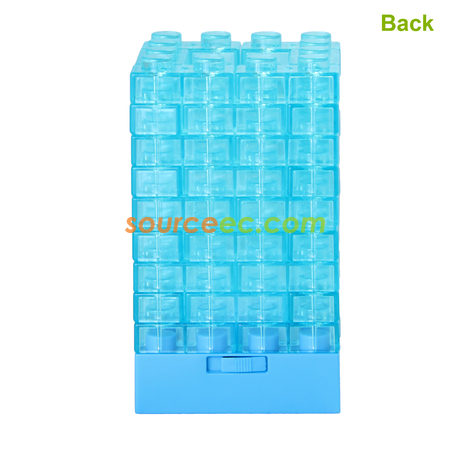 Customization Gattola 3-In-1 Small Brick Pen Holder, With Light Effect Promotional Products