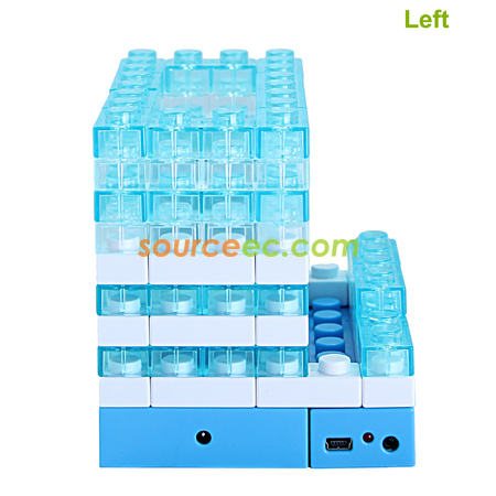 Customization Gattola 5-In-1 Large Brick Pen Holder/USB Hub, Lighting Effect Promotional Products