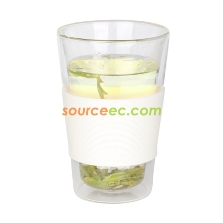 Customization 360ML Double Wall Glass Cup Promotional Products