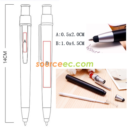 Customization Metal Pen with Stylus Promotional Products