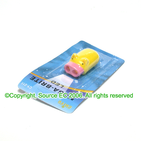 Customization Small Pig Light Keychain Promotional Products