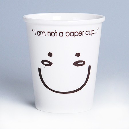 Customization 260ML Small Size Eco-Ceramic Smile  Cup Promotional Products