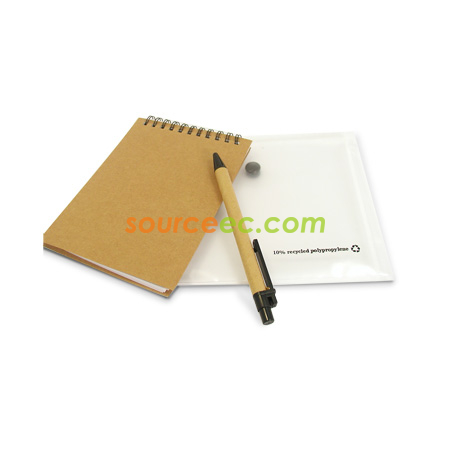 Customization Recycled Notebook With Recycled Pen Promotional Products