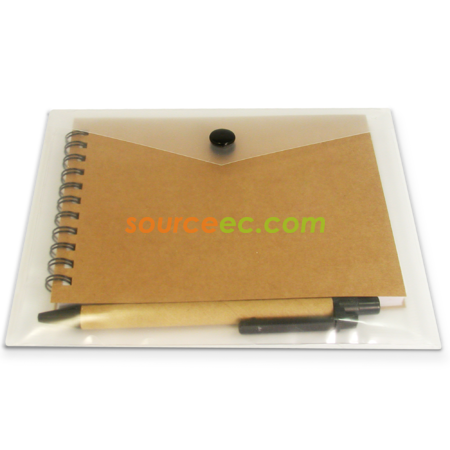 Customization Recycled Notebook With Recycled Pen Promotional Products