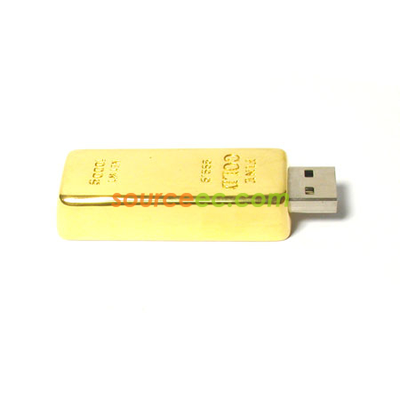Customization Golden USB Flash Drive Promotional Products