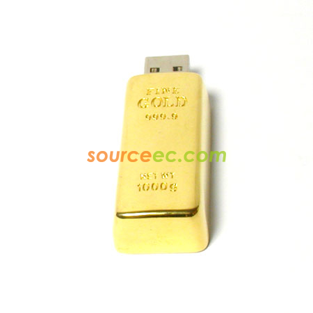 Customization Golden USB Flash Drive Promotional Products