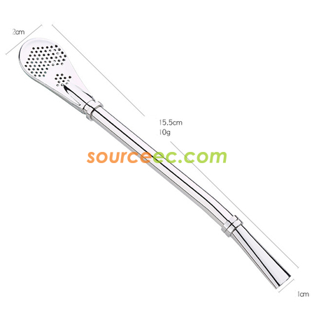 Customization Stainless Steel Straw Spoon Promotional Products