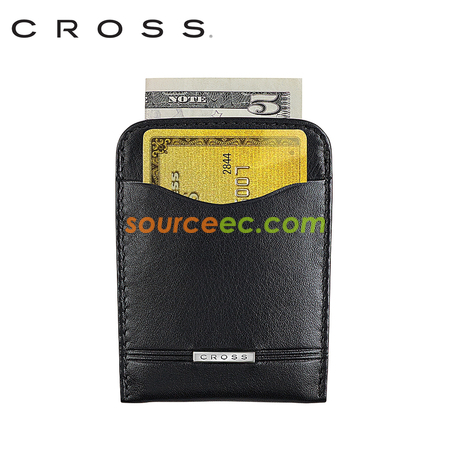 Customization Cross - Leather Money Clip Promotional Products