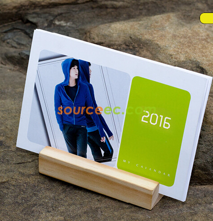 Customization Calendar with Wood Stand Promotional Products
