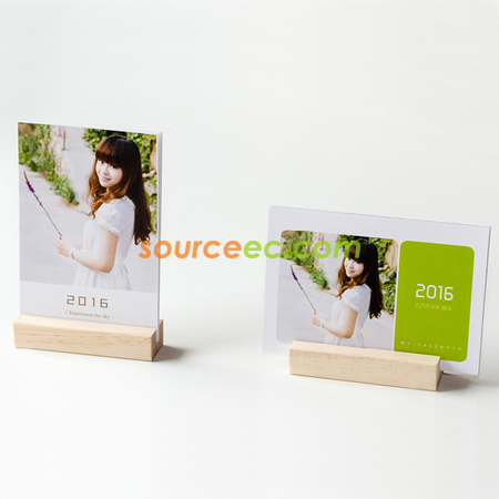 Customization Calendar with Wood Stand Promotional Products