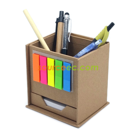 Customization Pen Holder With Memo Pad Promotional Products