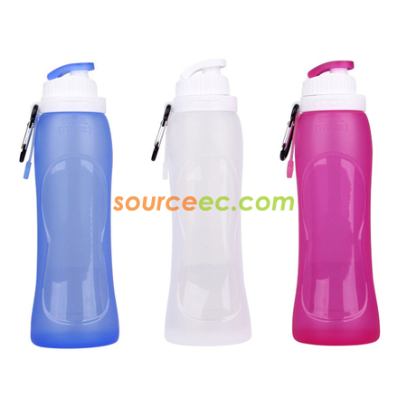 Customization 500ML Silicone Sports Water Bottle Promotional Products