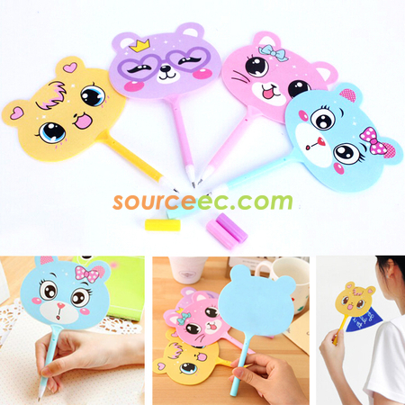 Customization Hand Fan With Pen Promotional Products