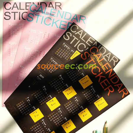 Customization Calendar Stickers Promotional Products