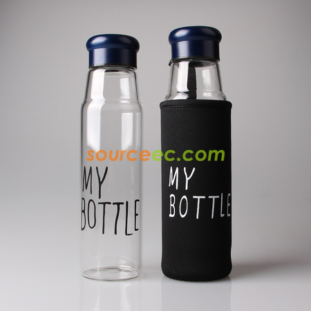 Customization 420ML Portable Thermal Insulation Glass Bottles Promotional Products
