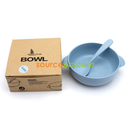 Customization Straw Bowl with Spoon Promotional Products