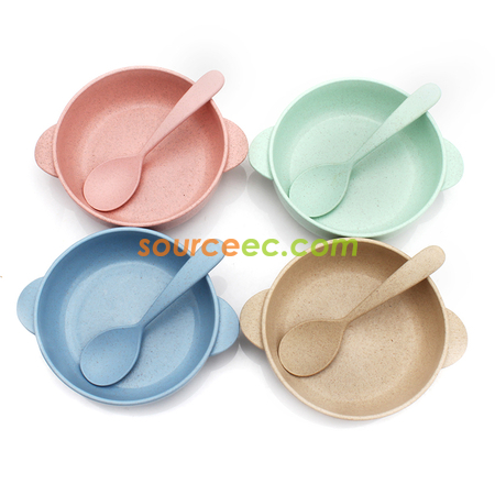 Customization Straw Bowl with Spoon Promotional Products