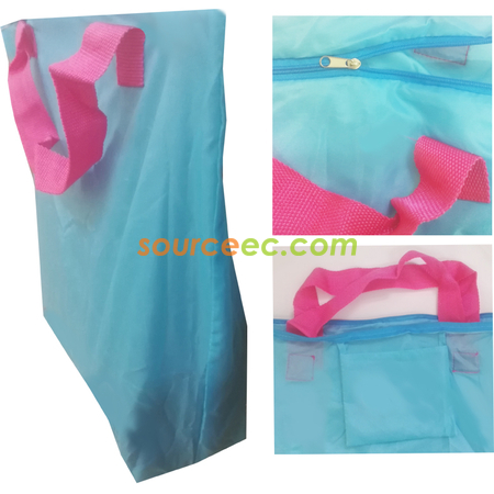 Customization Fold-able Shopping Bag with Zipper Promotional Products