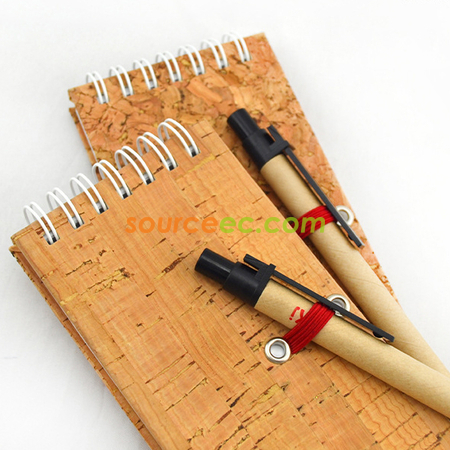 Customization Wooden Notebook With Pen Promotional Products