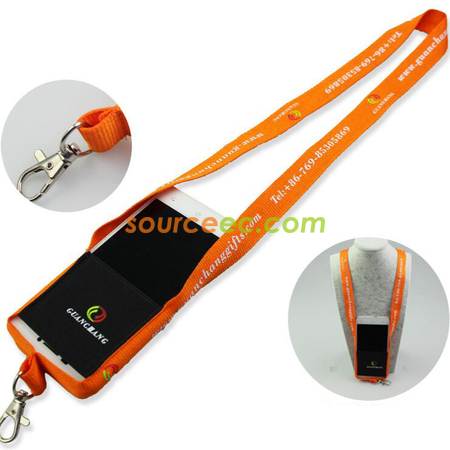 Customization Recycled Lanyard with Phone Pouch Promotional Products