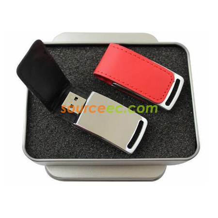 Customization Leather USB Flash Drive Promotional Products