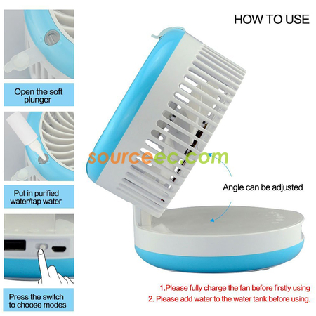 Customization USB Mini Cooling Misting Fan  Promotional Products
