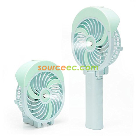 Customization Foldable Handheld USB  Humidifier Fan Promotional Products