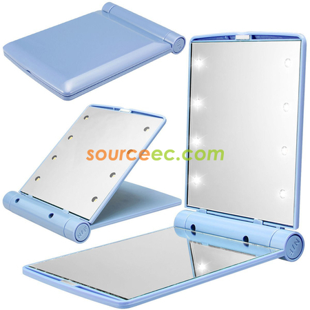Customization Led Lighted Compact Makeup Mirror Promotional Products