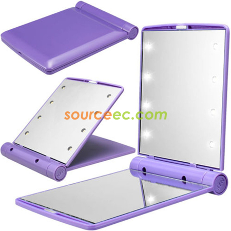 Customization Led Lighted Compact Makeup Mirror Promotional Products