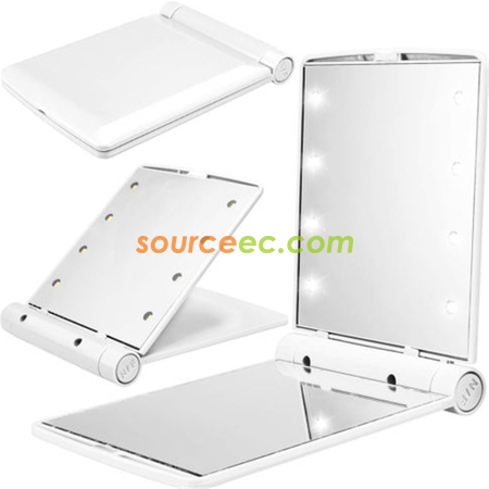 Customization Led Lighted Compact Makeup Mirror Promotional Products