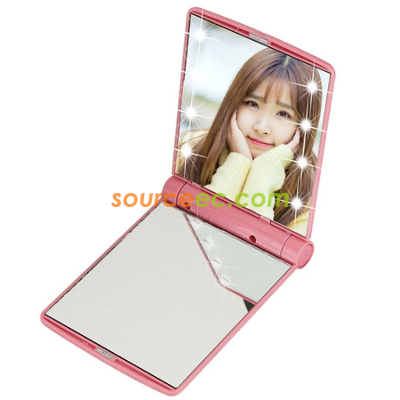 Customization Led Lighted Compact Makeup Mirror Promotional Products
