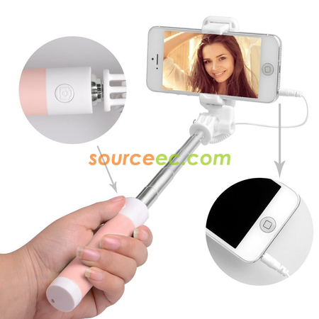 Customization Mini Selfie Stick With Mirro Promotional Products