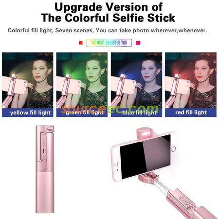 Customization Selfie Stick with LED Fill Light Promotional Products