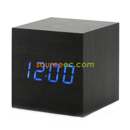Customization Wooden Digital Alarm Clock Promotional Products