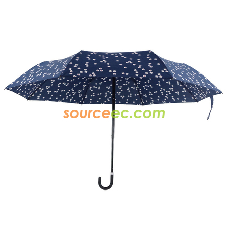Customization Folding Umbrella with Bent Handle Promotional Products