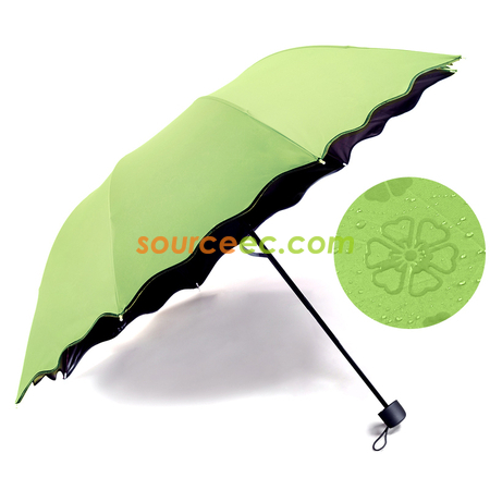 Customization Water Activated Color Changing Flower Print Umbrella Promotional Products