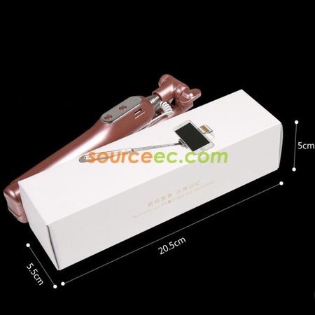 Customization Selfie Stick Monopod Rear Mirror and LED Flash Fill Light  Promotional Products
