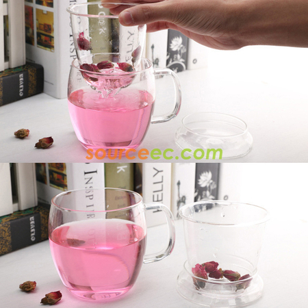 Customization Glass Cup with Infuser Promotional Products
