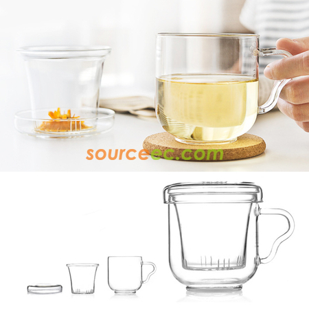Customization Glass Cup with Infuser Promotional Products