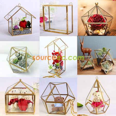 Customization Geometric Glass Terrariums Promotional Products