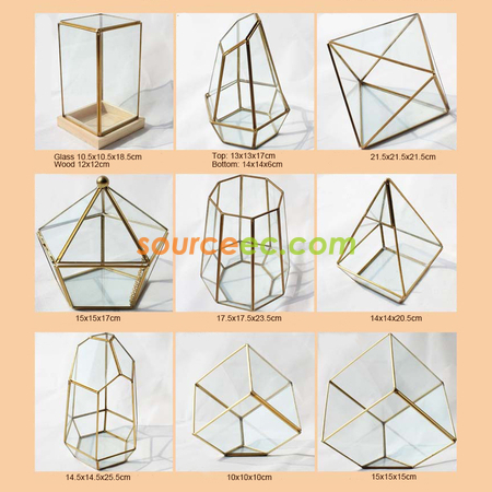 Customization Geometric Glass Terrariums Promotional Products