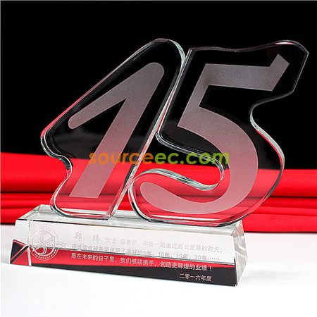 Customization Anniversary Crystal Trophy Promotional Products