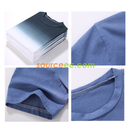 Customization Gradient Colors Printed T-Shirt Promotional Products