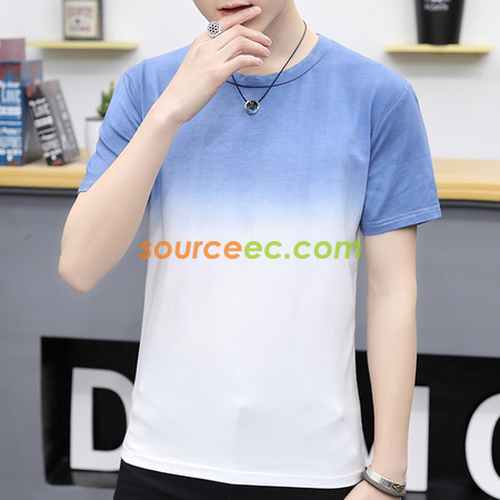 Customization Gradient Colors Printed T-Shirt Promotional Products