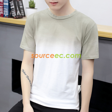 Customization Gradient Colors Printed T-Shirt Promotional Products