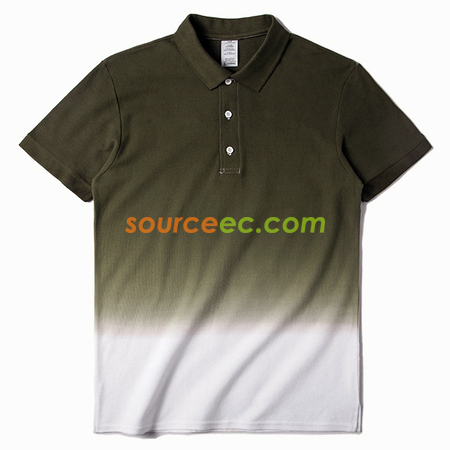 Customization Gradient Colors Printed Polo Shirt Promotional Products